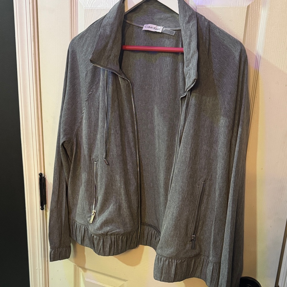 Calvin Klein Charcoal Bomber Jacket and jogger set